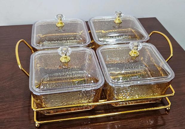 4 in 1 Golden Sugar Dish Set - main view