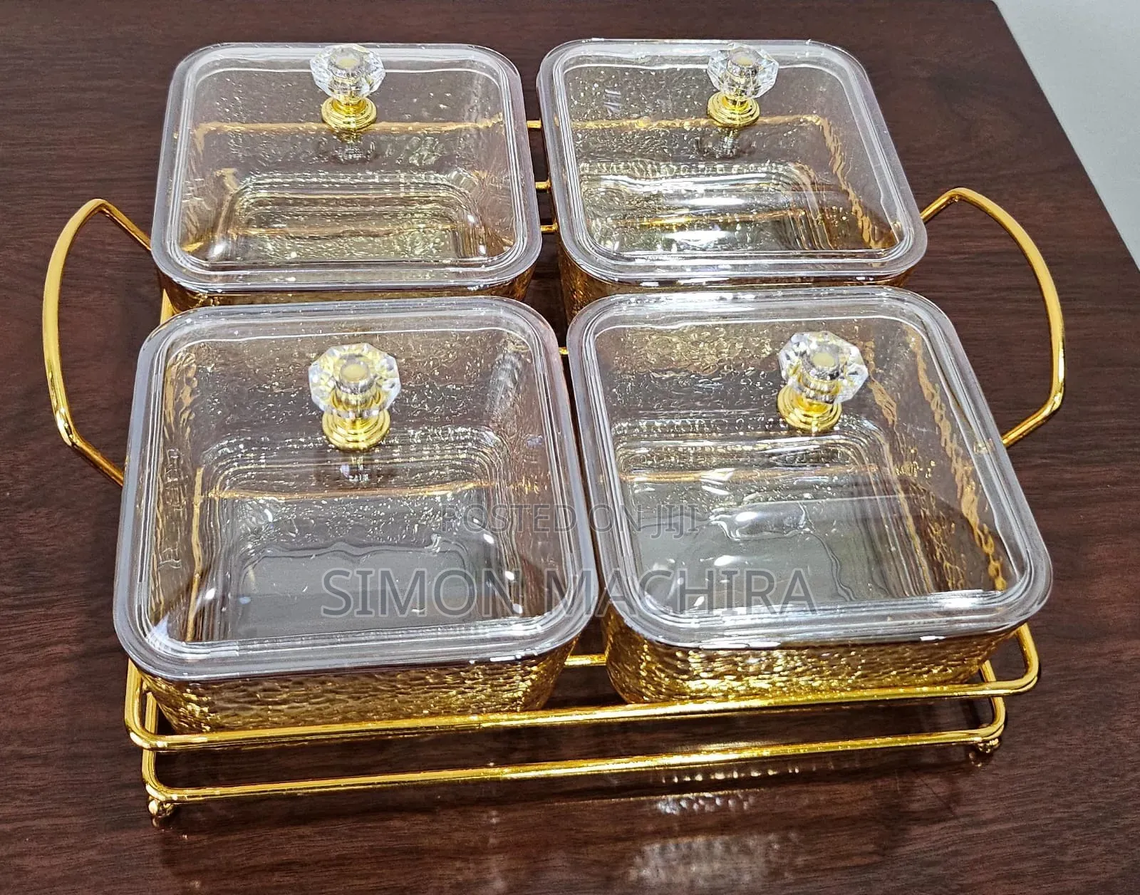 4 in 1 Golden Sugar Dish Set