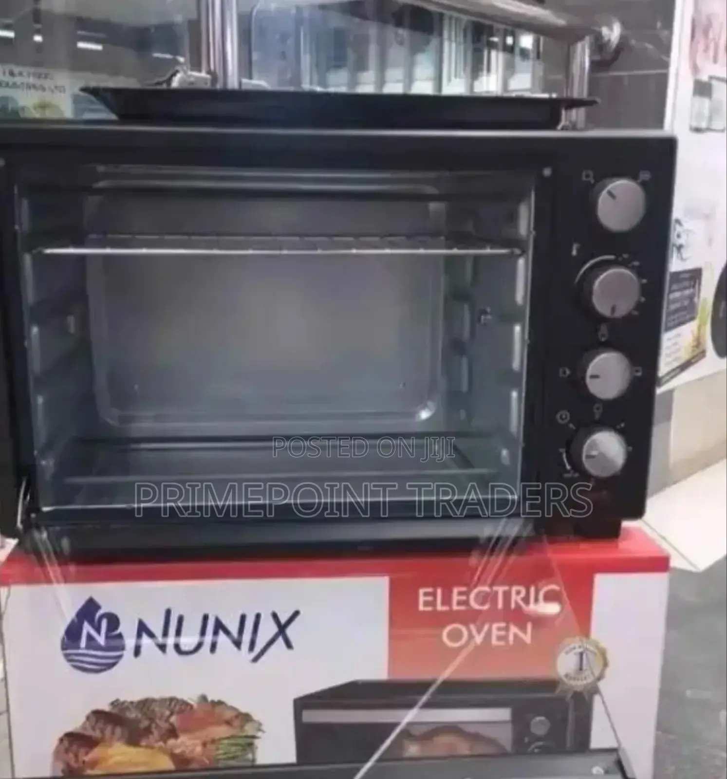 Electric Rotesserie Oven 40l, Nunix 4 Knob Setting