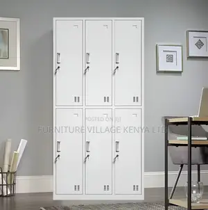 Office Locker: Storage Cabinet With 6-Swing Steel Doors