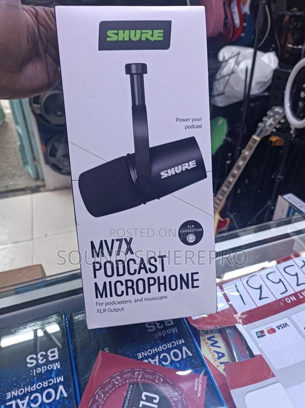 Shure Mv7x Xlr Output Podcast Condenser Microphone