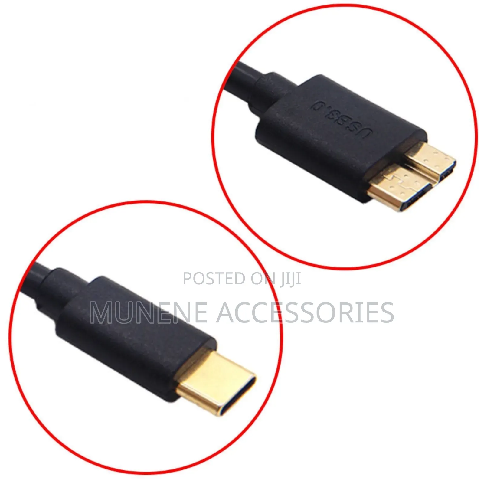 Usb3.1 Type-C to Usb 3.0 Micro B Cable Data for Hard Drive