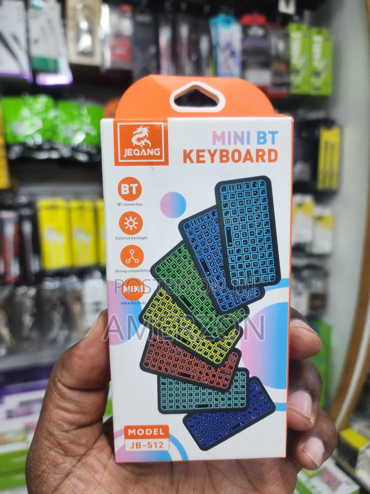 Color Backlit Keyboard English Rechargeable Keyboard