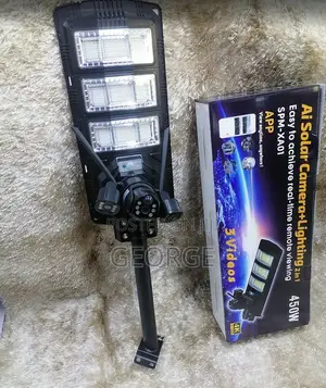 450w Solar Powered Streetlight CCTV Camera ~Wifi
