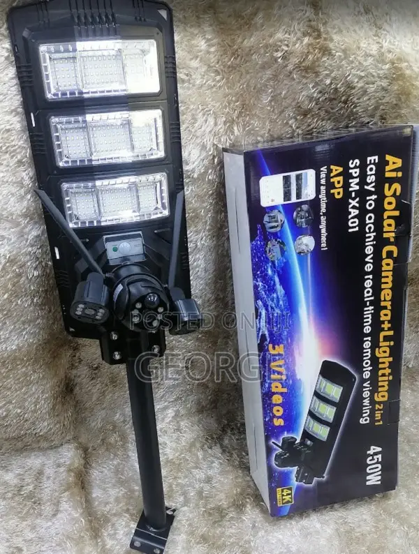 2-in-1 Outdoor Solar Street Light With High Quality Record