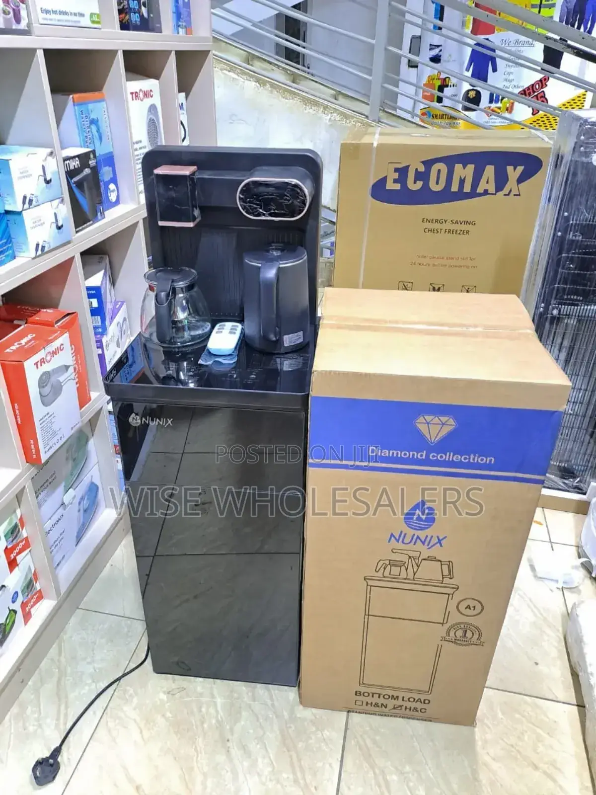 Nunix A1c Hot & Cold Water Dispenser Bottom Load Remote Con