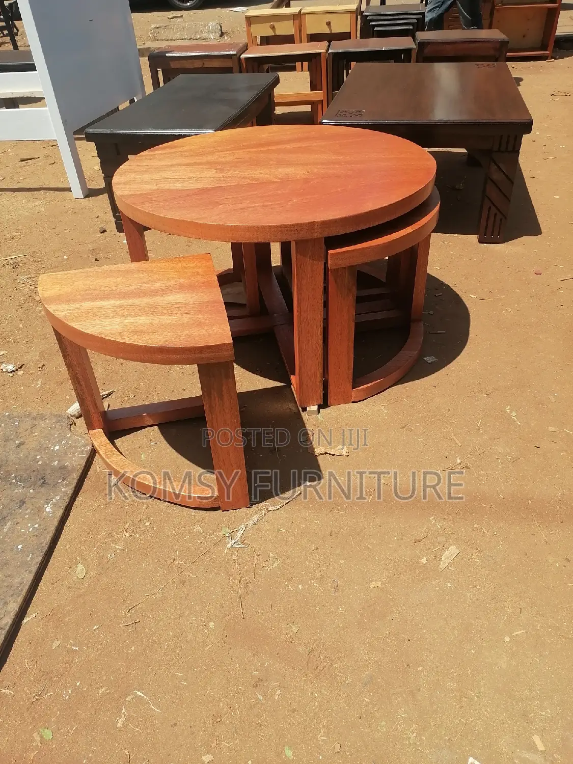 Round Coffee Table Set