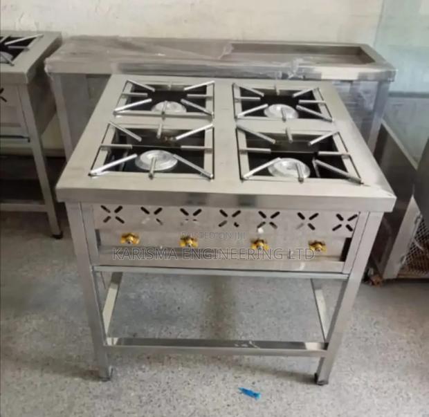 Stainless Steel 4 Burner Gas Cooker