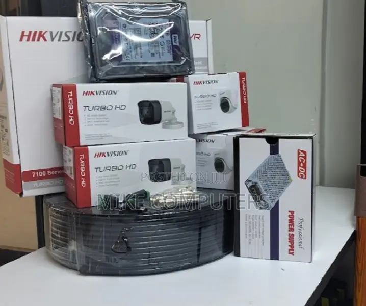 Hikvision 4 Cctv Camera Full Kit ( 100m Lkrtf