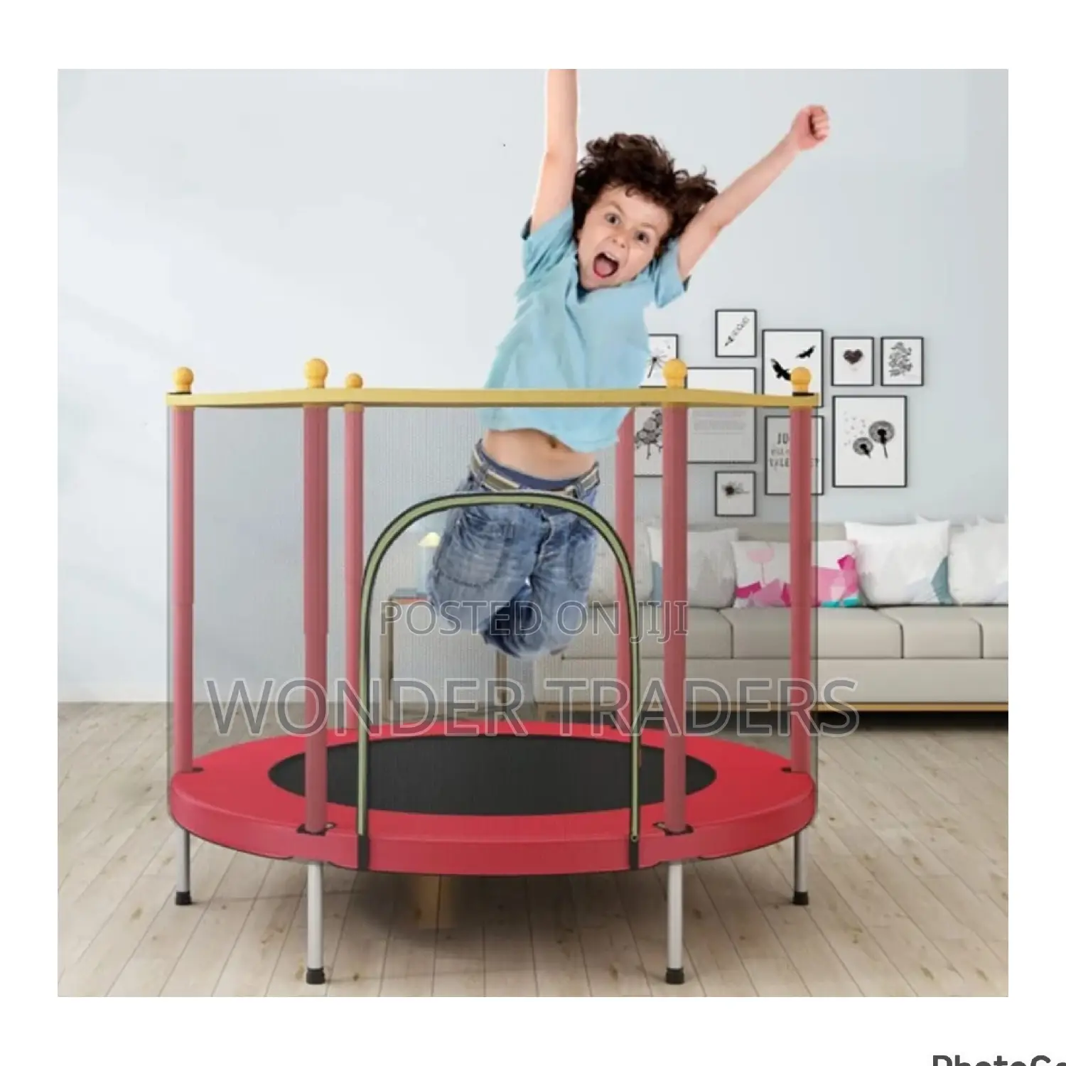 Trampoline With Safety Net for Kids*