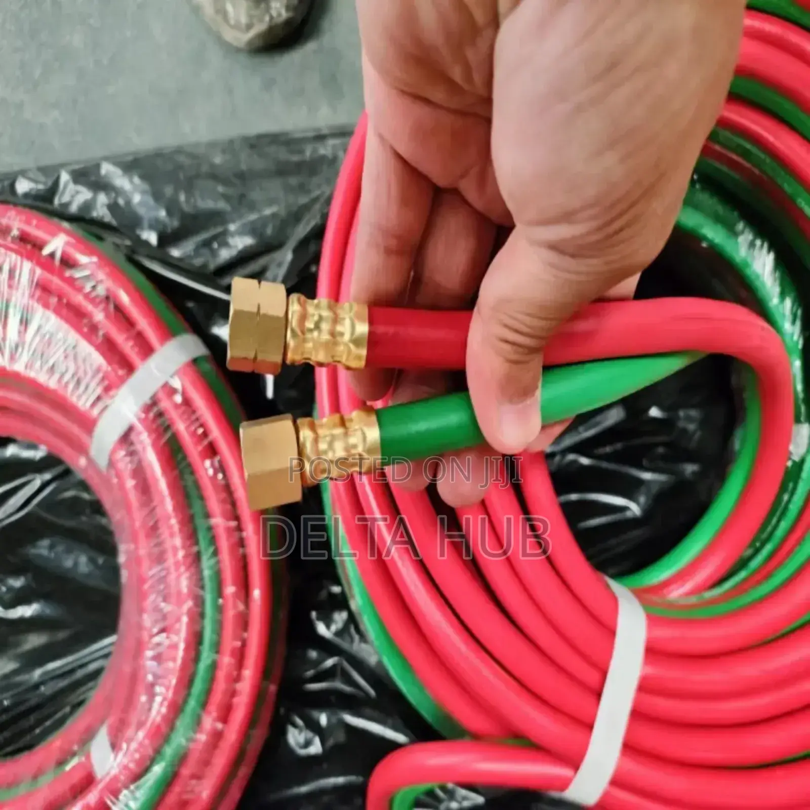 Red And. Green Color Rubber Oxygen Acetylene Twin Hose