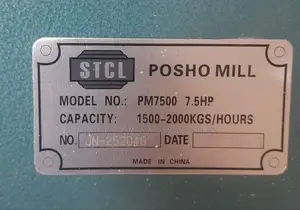 Pm7500 STCL Poshomill With 7.5hp Motor