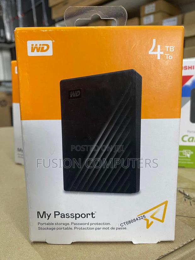 Wd 4tb My Passport External Hard Drive - main view