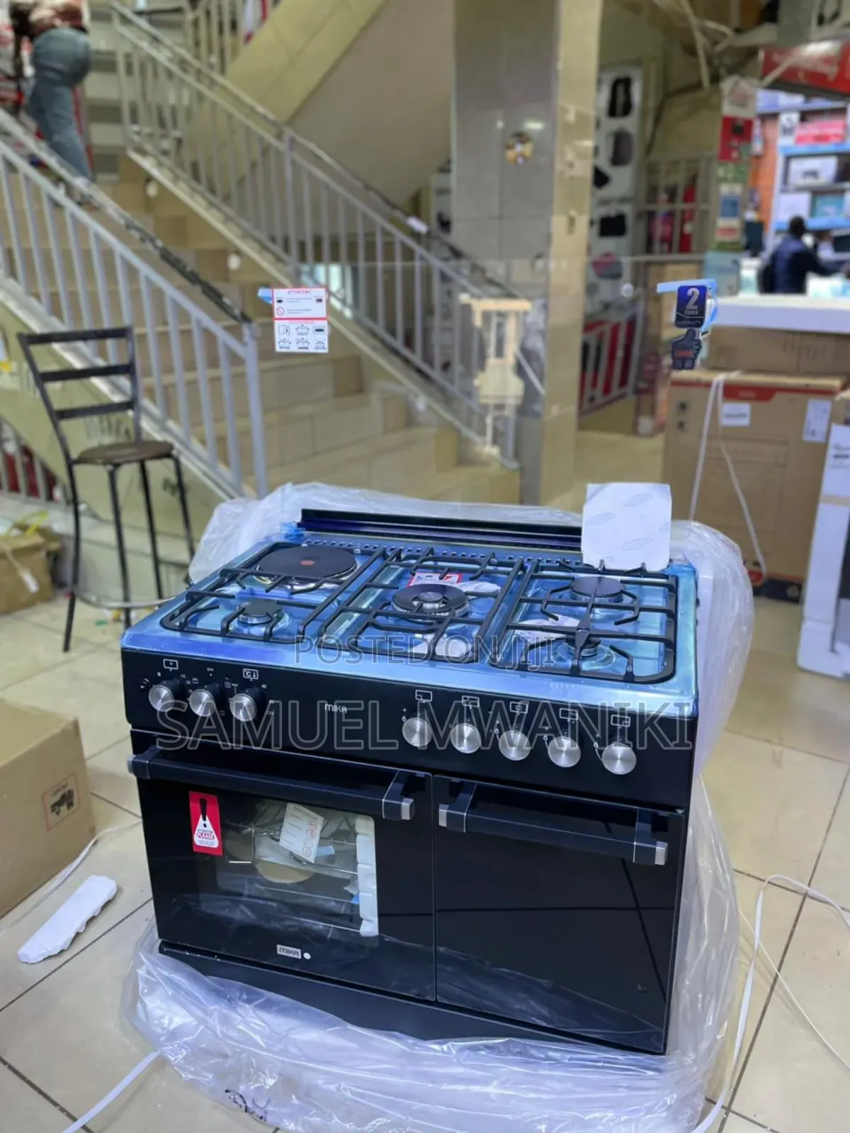 Mika Cooker 90 Cm X 60 Cm 4 Gas Pool Jet (1 Wok) + Hotplate
