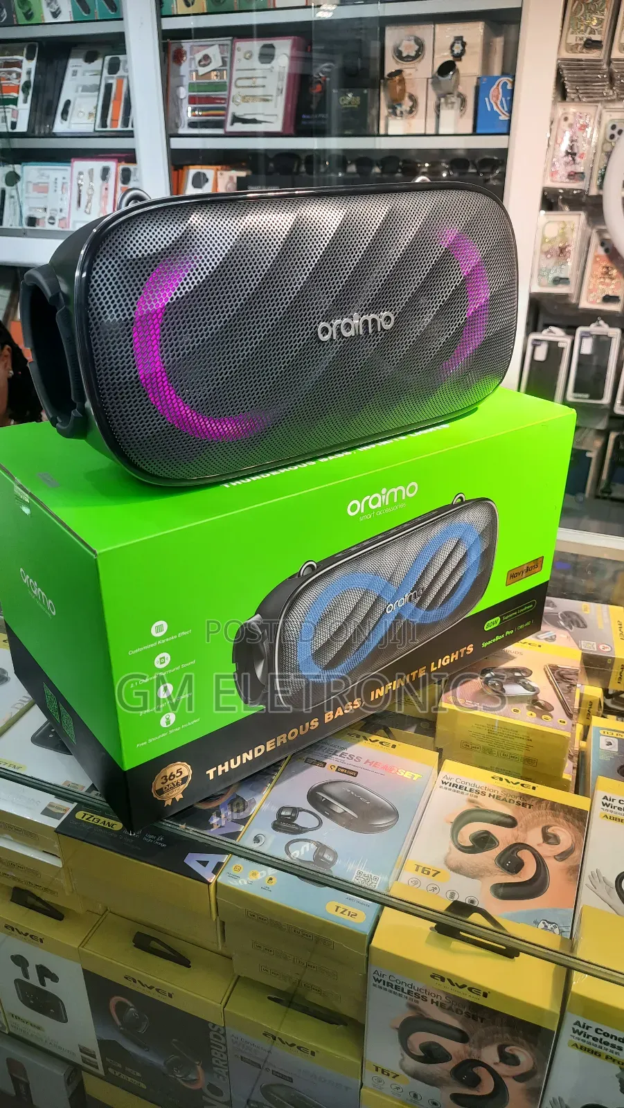 Oraimo Spacebox Pro 80w Bluetooth Speaker.