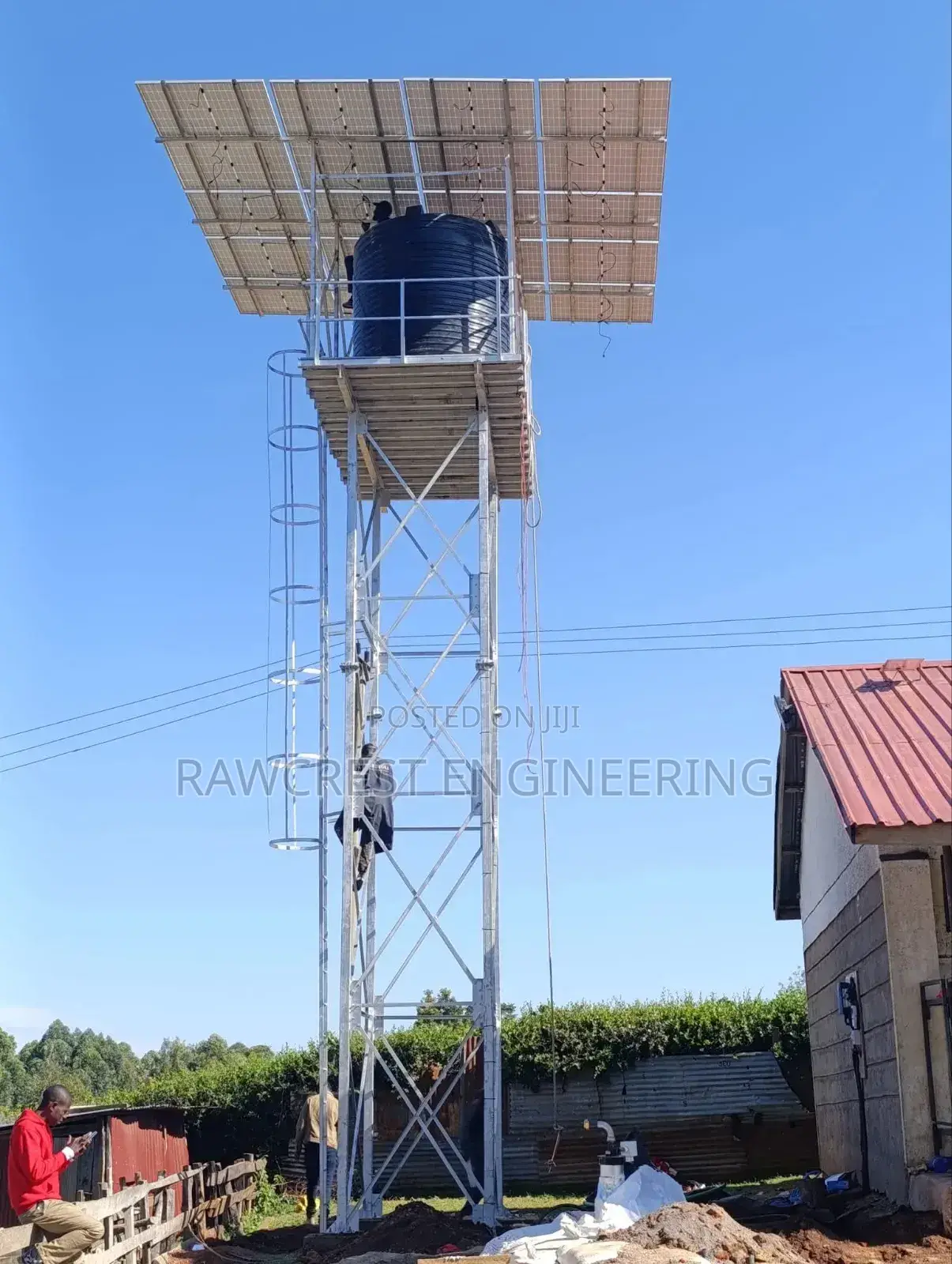 Steel Water Tower Construction