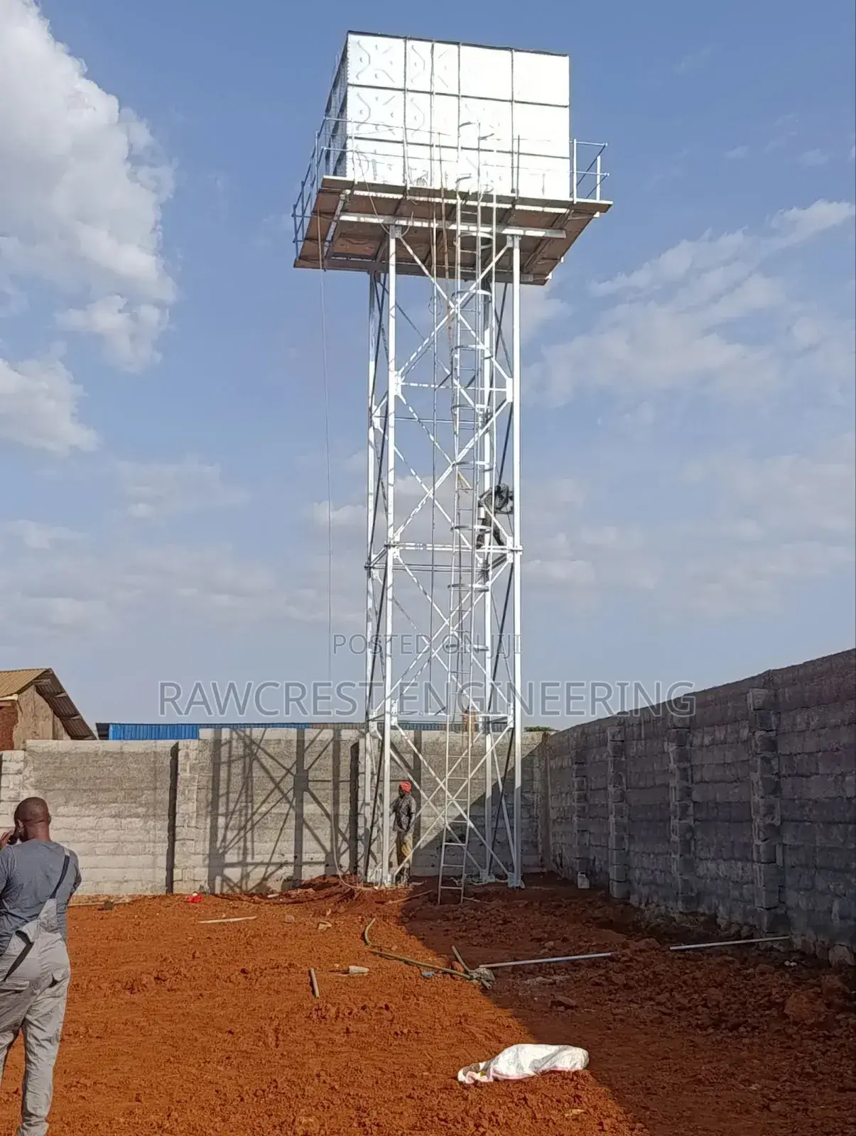 Steel Water Tower Elevation