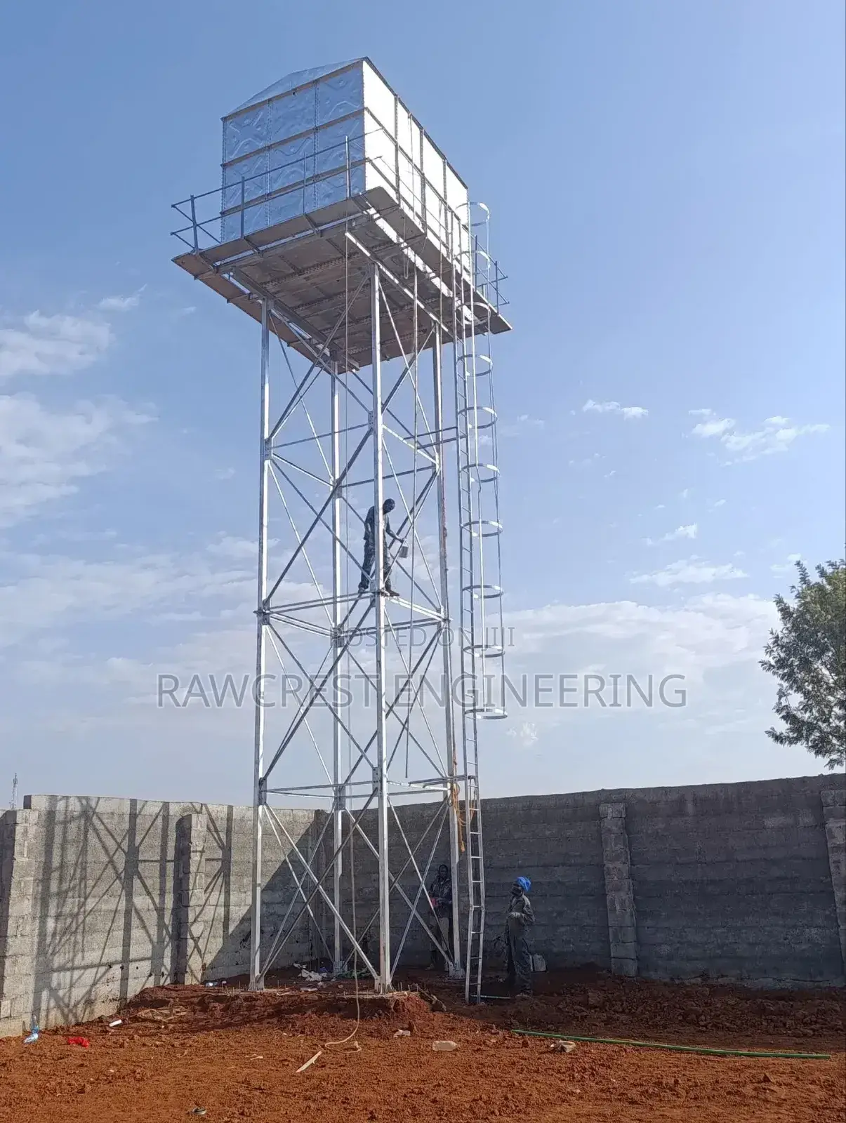 Steel Water Tower Elevation