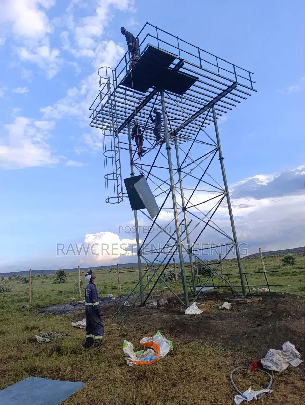 Steel Water Tower Elevation And Fabrication