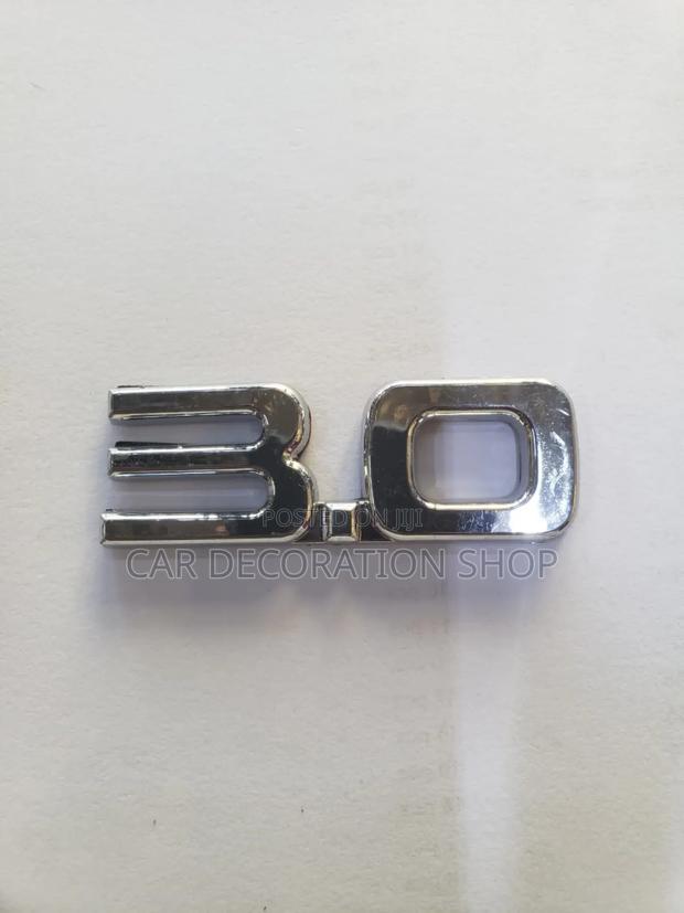 3.0 Decal Silver Badge