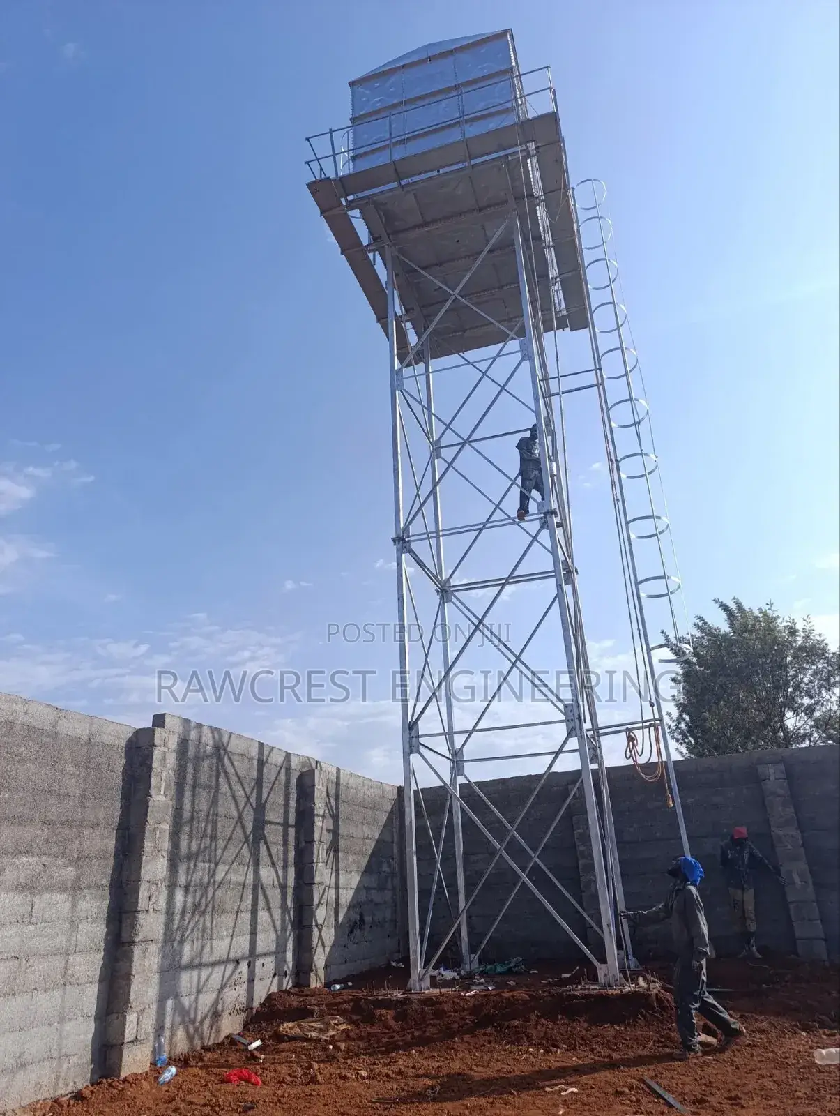 Steel Water Tower Construction