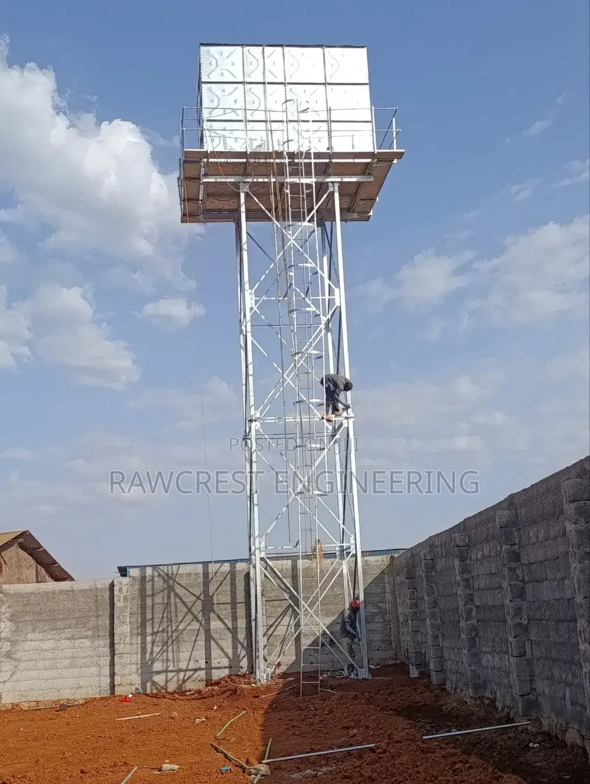 Steel Water Tower Construction