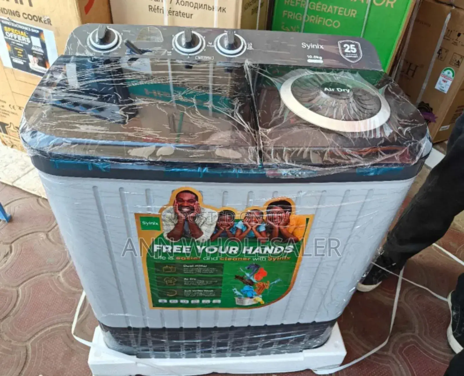 Good Working Syinix 10kgs Top Load Twin Tub Washing Machine
