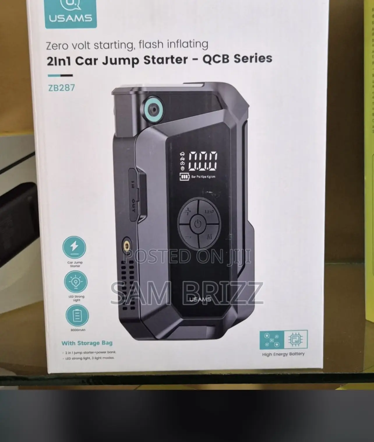 Usams 2in1 Car Jump Starter -QCB Series