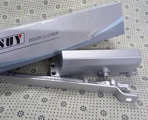 Automatic Silver Hold-Open Door Closer - thumbnail 2