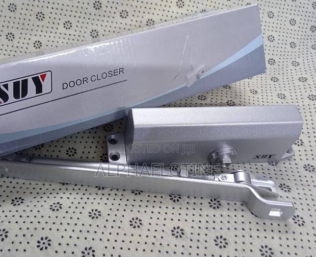 Automatic Silver Hold-Open Door Closer - main view