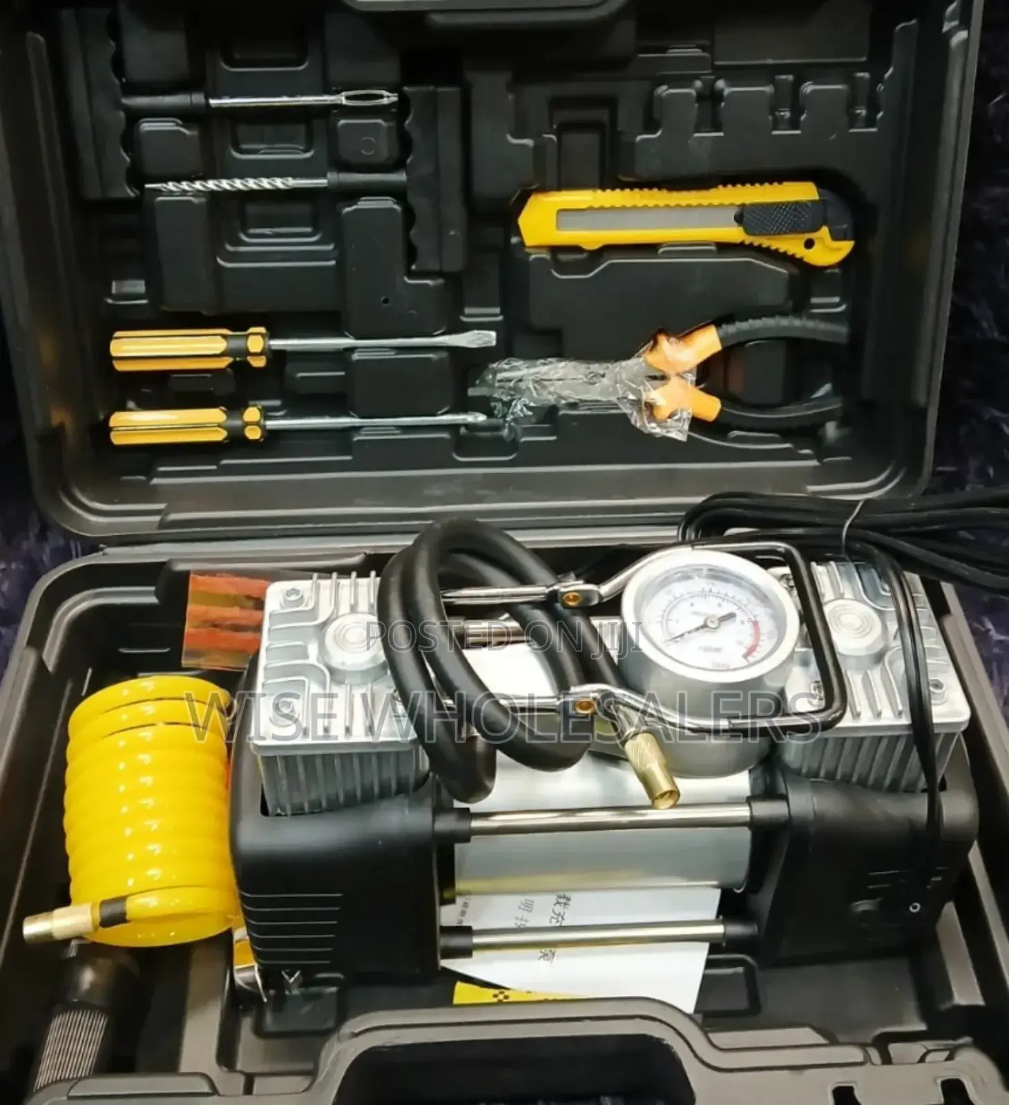 Air Compressor With Tools