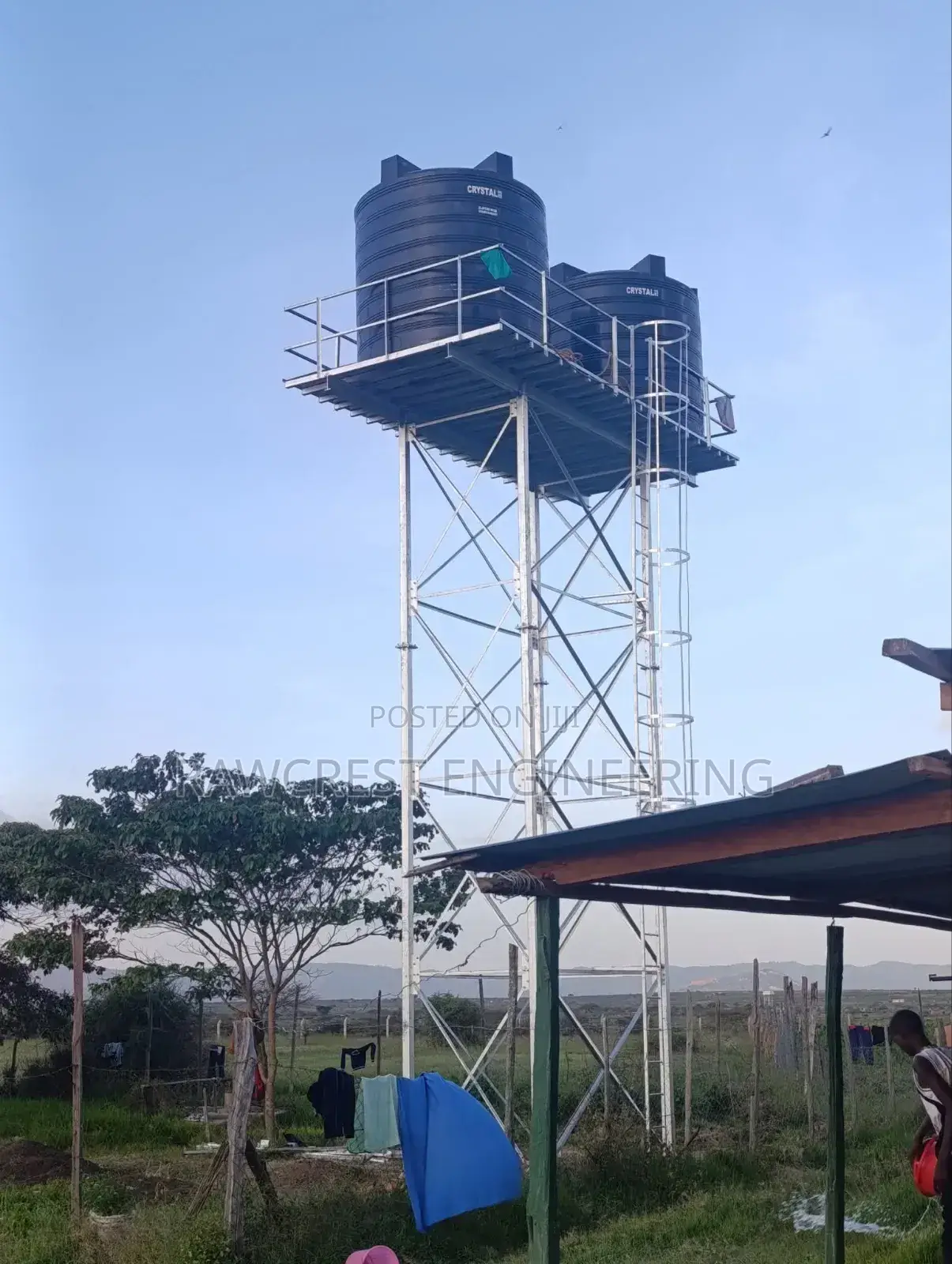 Steel Water Tower Construction