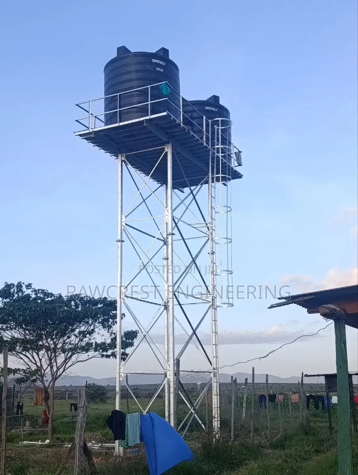 Steel Water Tower Construction