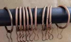 1 Inch Rod Brown Metallic Drapery Curtain Rings Per Piece