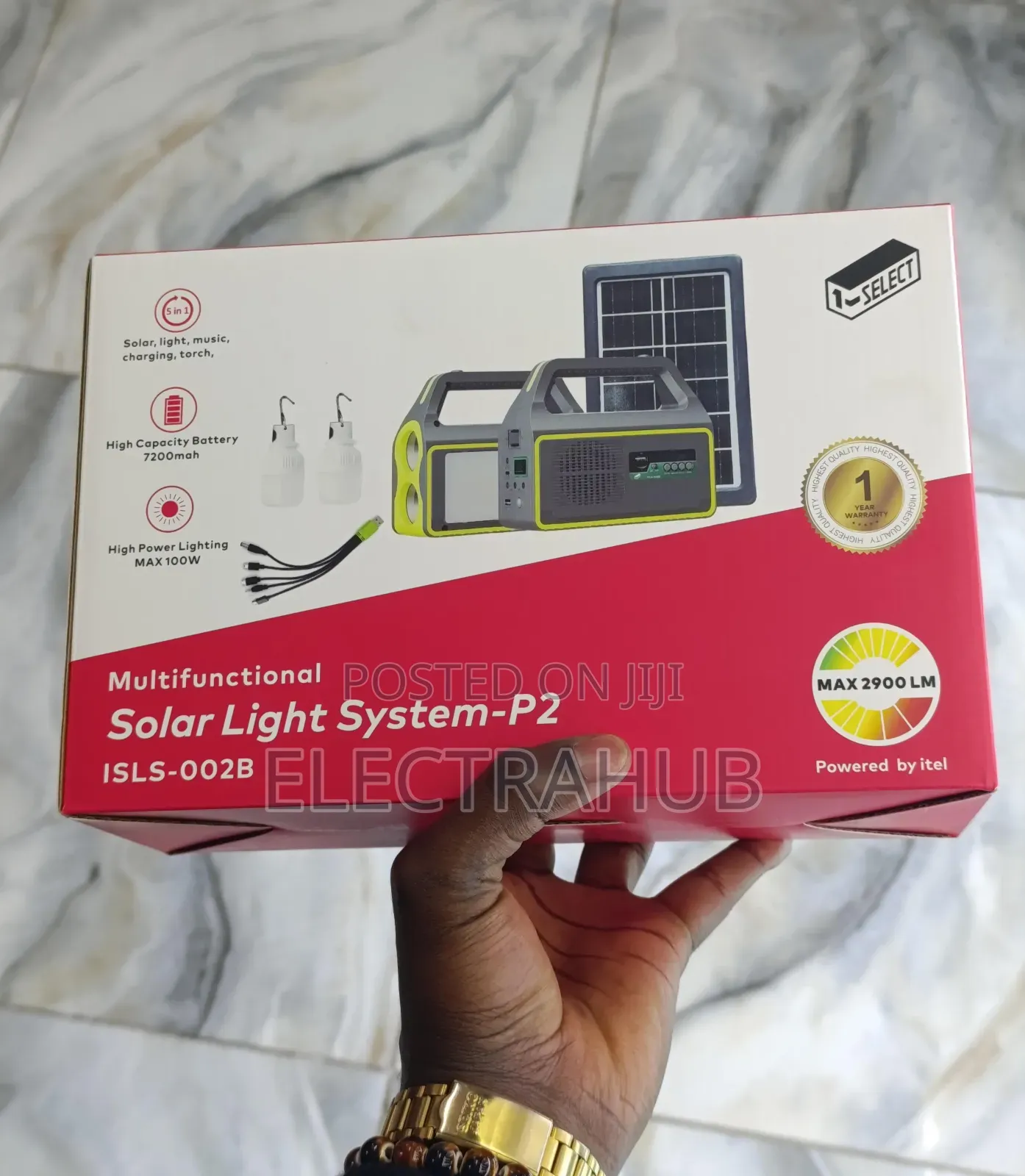 Itel Solar Light P2 Isl-002b System Brand New Sealed