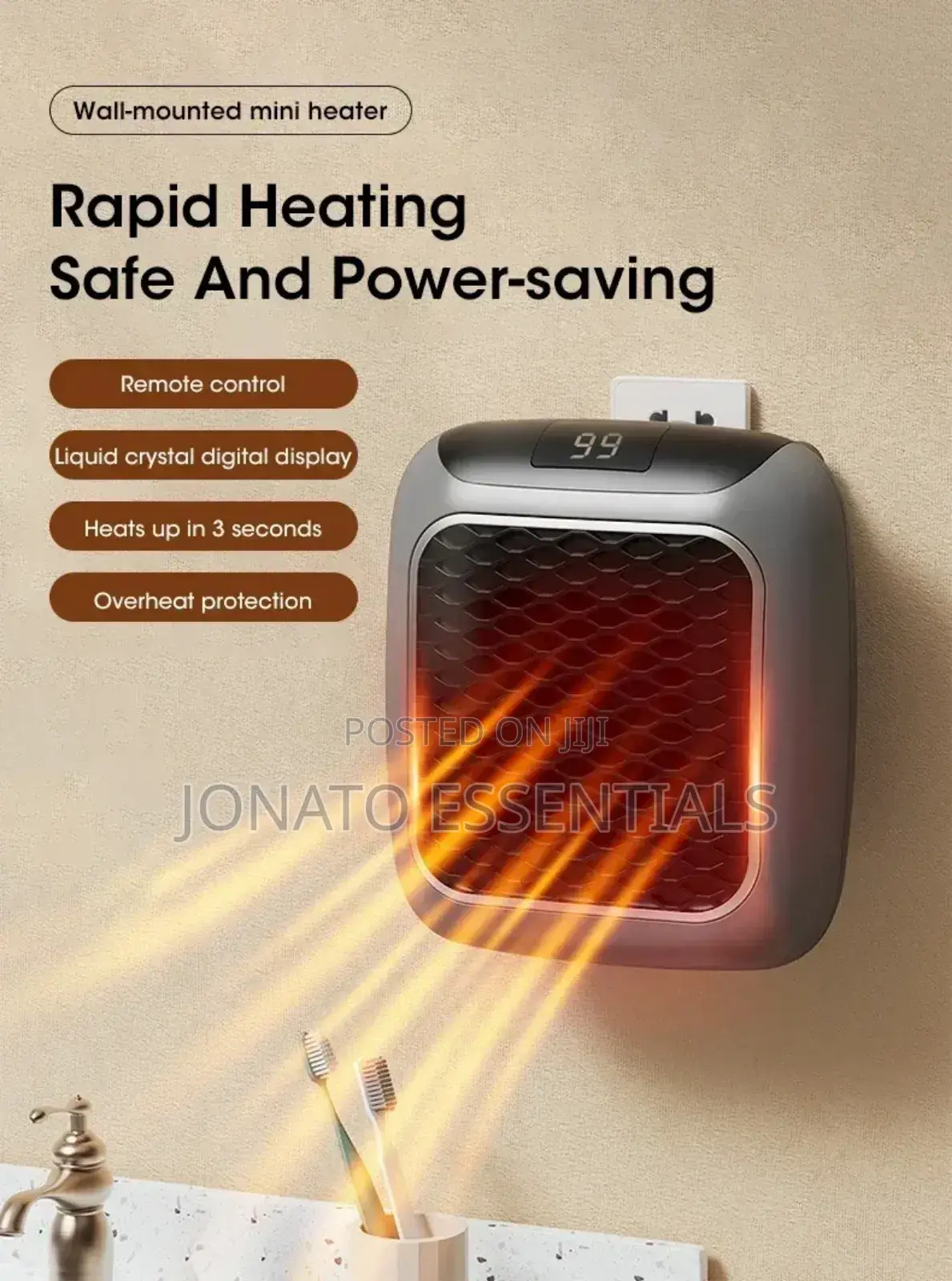 Wall Mounted Mini Heater, Mini Heating Fan