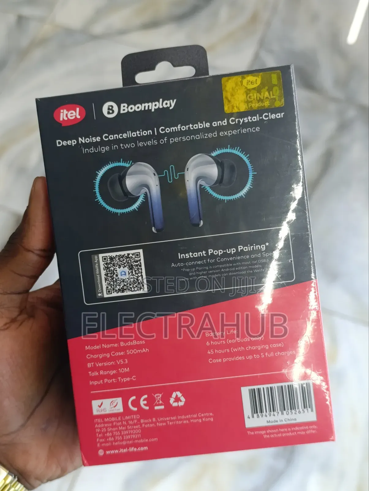 Itel Buds Play Earbuds Brand New Sealed