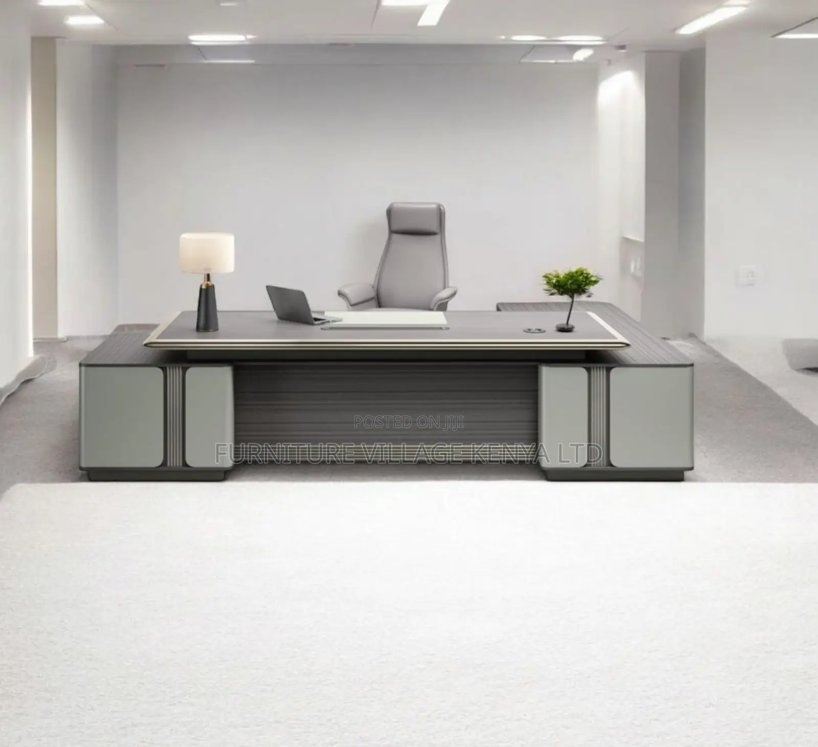 Office Table: 2m Executive Classy Gray Director's Table