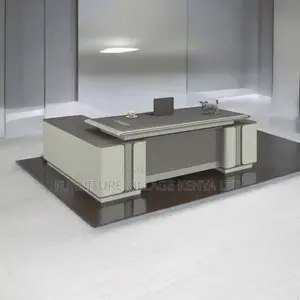 Office Table: 2m Executive Classy Gray Director's Table