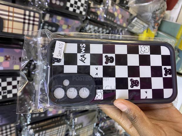 Mixneer Lattice Plaid Tartan Chessboard Case for Galaxy A15