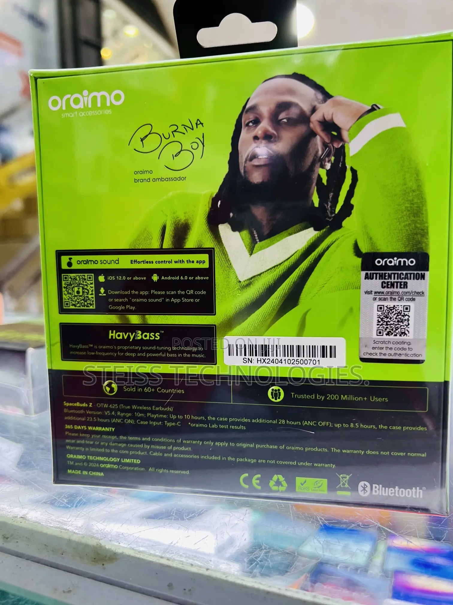 Oraimo Spacebuds Z With Anc