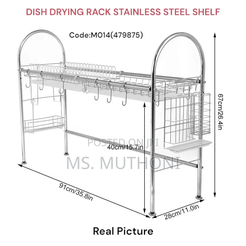  *Code:M014(479875)* Stainless Steeldish Drying Rack/Shelf.
