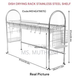 *Code:M014(479875)* Stainless Steeldish Drying Rack/Shelf. - thumbnail 2