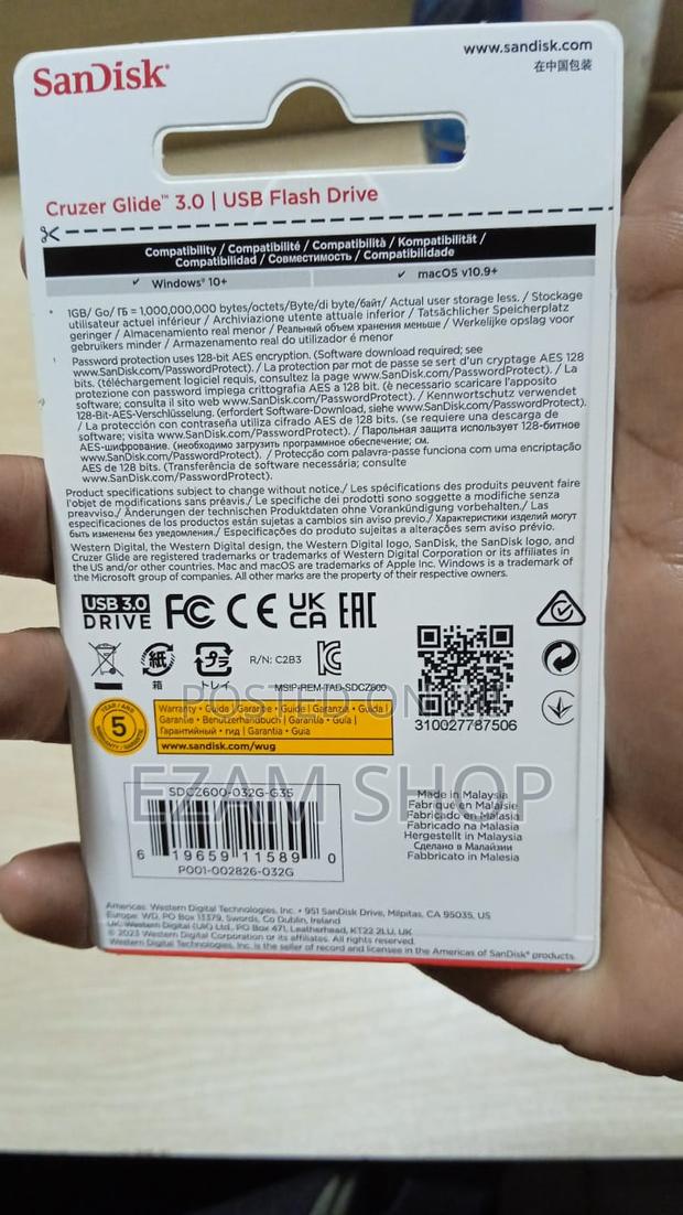 Sandisk Cruzer Glide 3.0 Usb Flash Drive 32gb - thumbnail 2