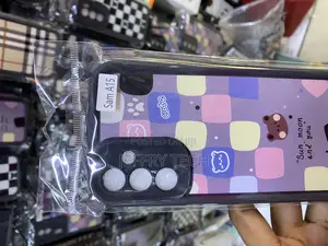 Fntcase Tartan Fabric Print Cover for Samsang Galaxy A15