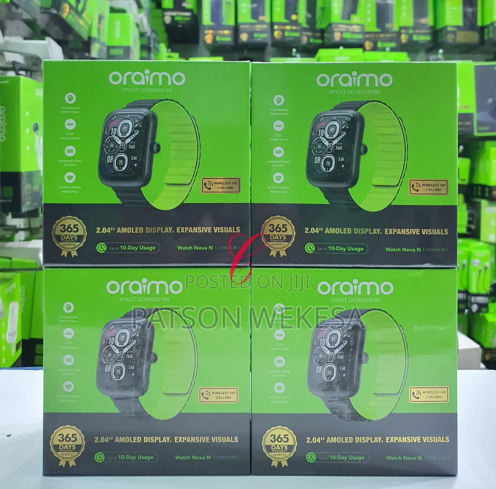 Oraimo Watch Nova N 2.04" Amoled Curved Glass Smart Watch
