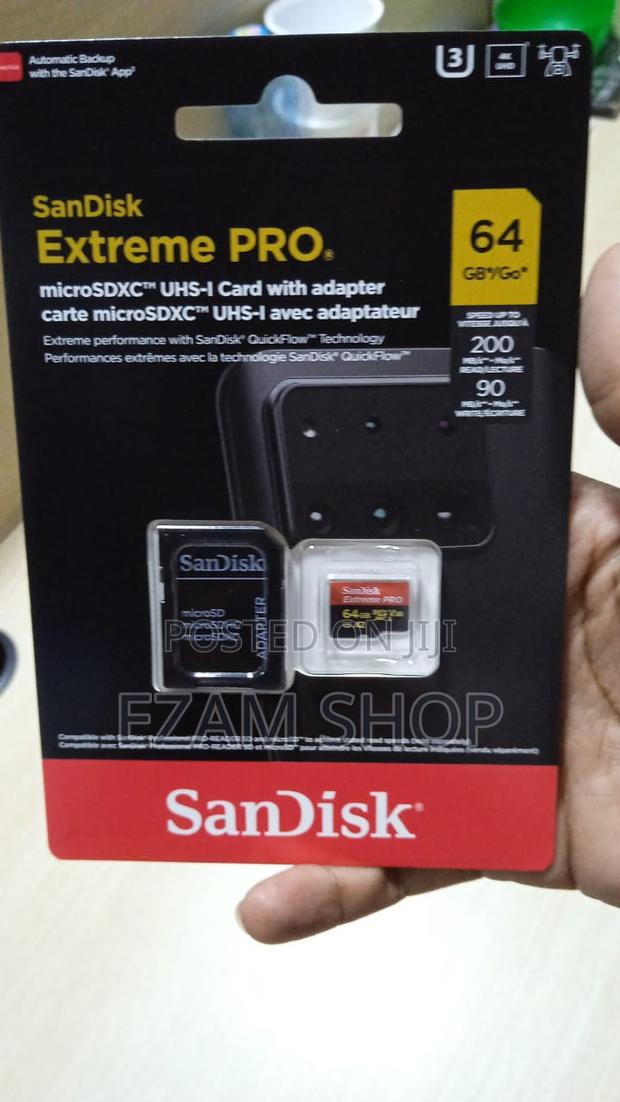 Sandisk Extreme Pro 64gb Card With Adapter