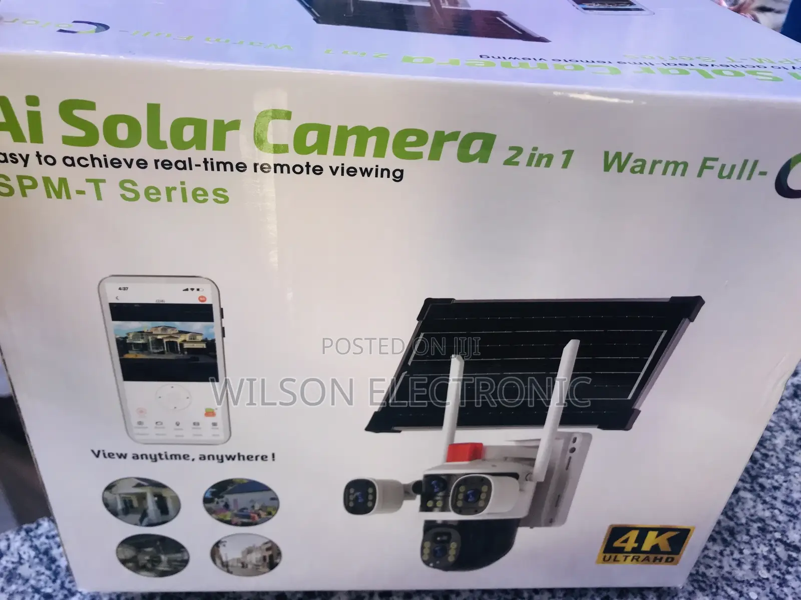 2 in 1 Solar Camera. 4g Sim Card Camera