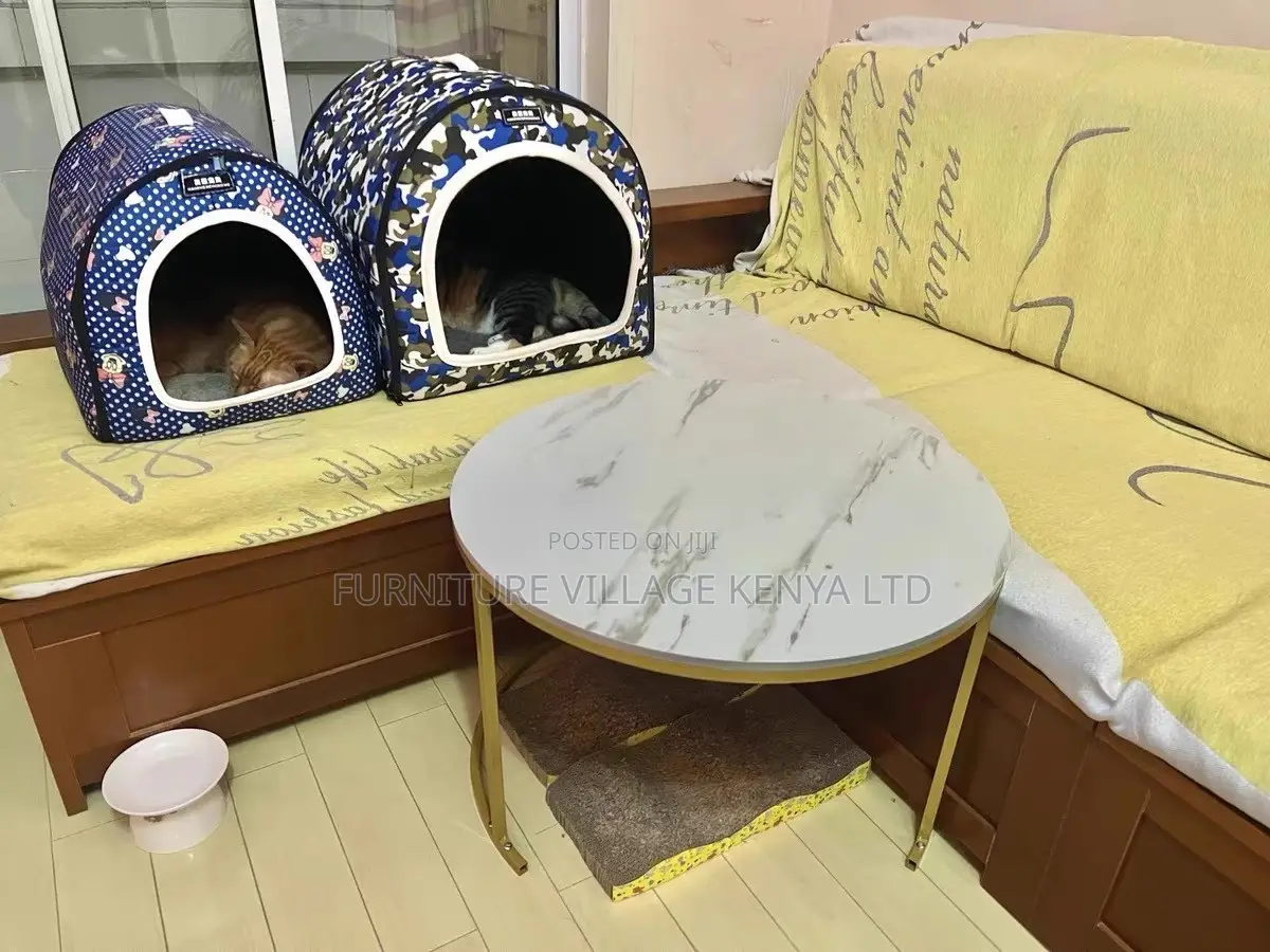 Coffee Table: Round Modern Creek Marble Coffee Table