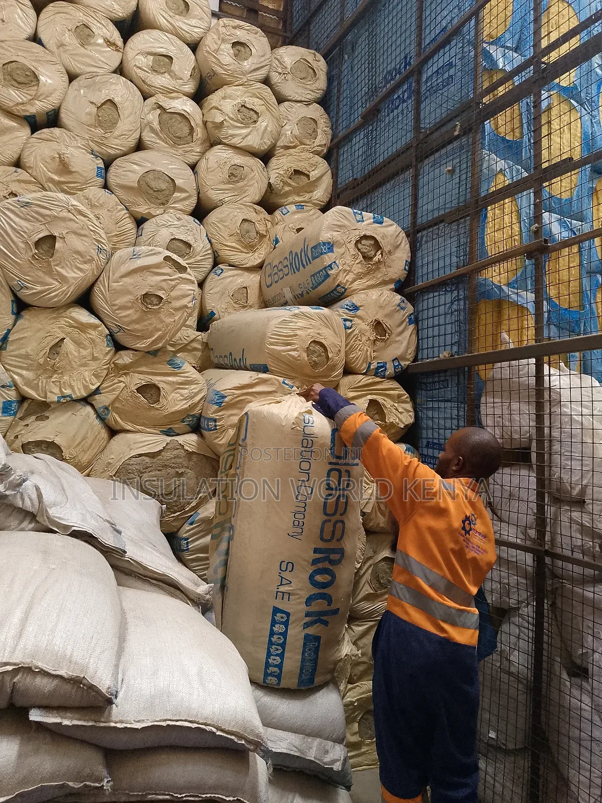 Rockwool Blanket 3m×1m×100mm With Ss Wire Mesh 1000°C